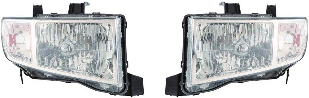 Headlight Assembly Unit Pair for Honda Ridgeline 2009-2014 D559