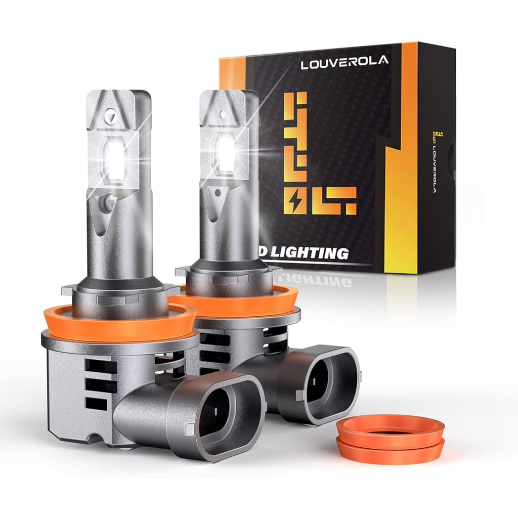 6500K Cool White LED Headlight Bulbs, Pack of 2 P77000