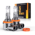 6500K Cool White LED Headlight Bulbs, Pack of 2 P77000