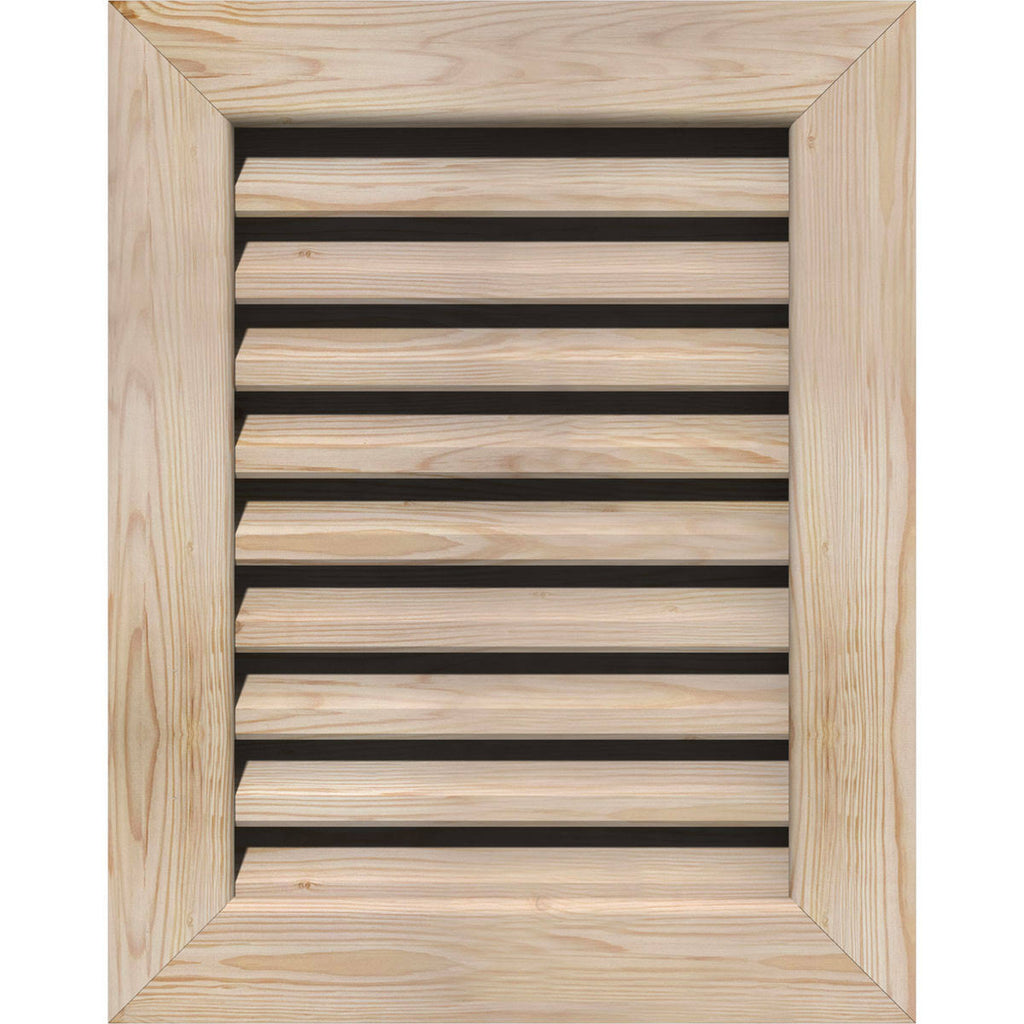 Unfinished Smooth Pine Gable Vent J9252