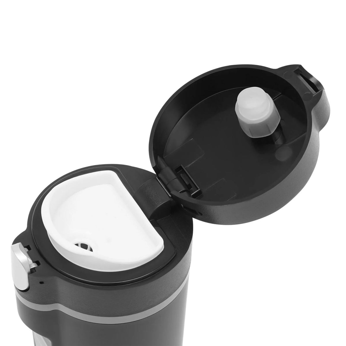 Black 304 Stainless Steel Portable Car Electric Kettle Cup H8662