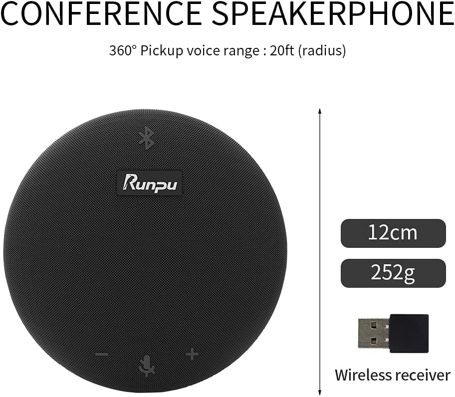 HD1080P PTZ Conference Room Camera with Wireless Bluetooth USB Conference Microphone and Speaker I841718