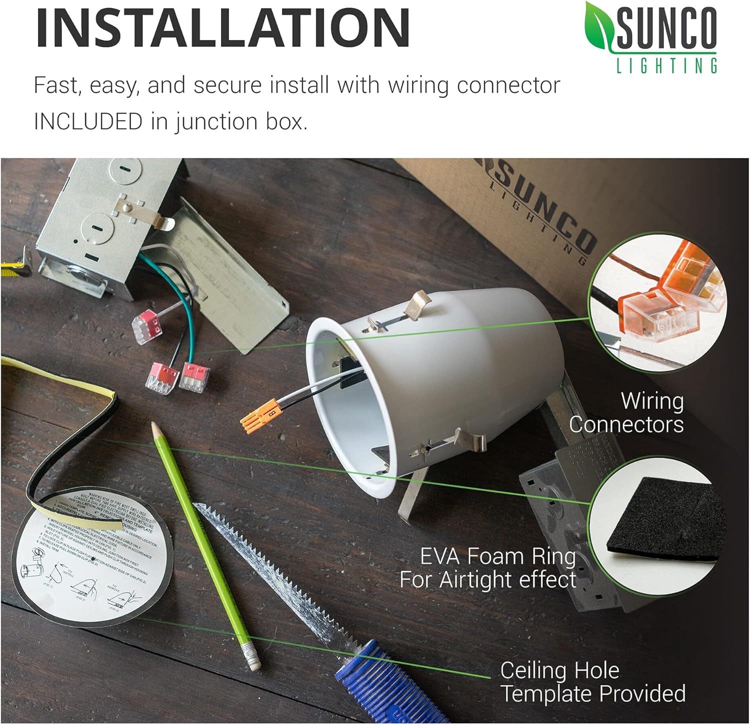 12 Pack 4 Inch Remodel Recessed Lighting Housing, Air Tight Steel Can, IC Rated U608