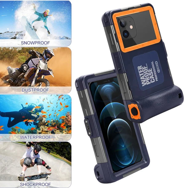 Waterproof Protective Case for Samsung Galaxy F62 and Phones Up to 6.9 Inch with Lanyard O35975