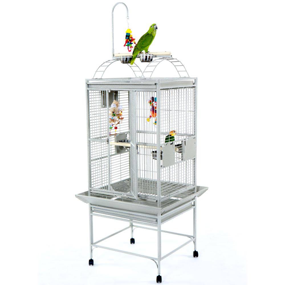 Medium Silver Playtop Cage 24 x 22 x 62 in. A5578