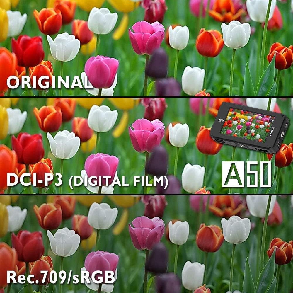 5inch Touchscreen Camera Field Monitor with HDMI 4K In/Out, Carry Case H7949