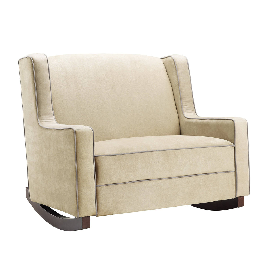 Taupe Microfiber Double Rocker L742