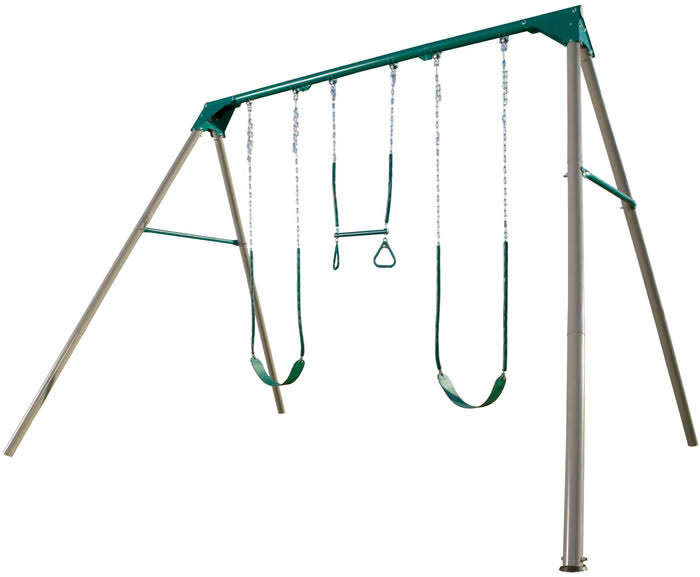 Heavy Duty A-Frame Metal Swing Set Z8389