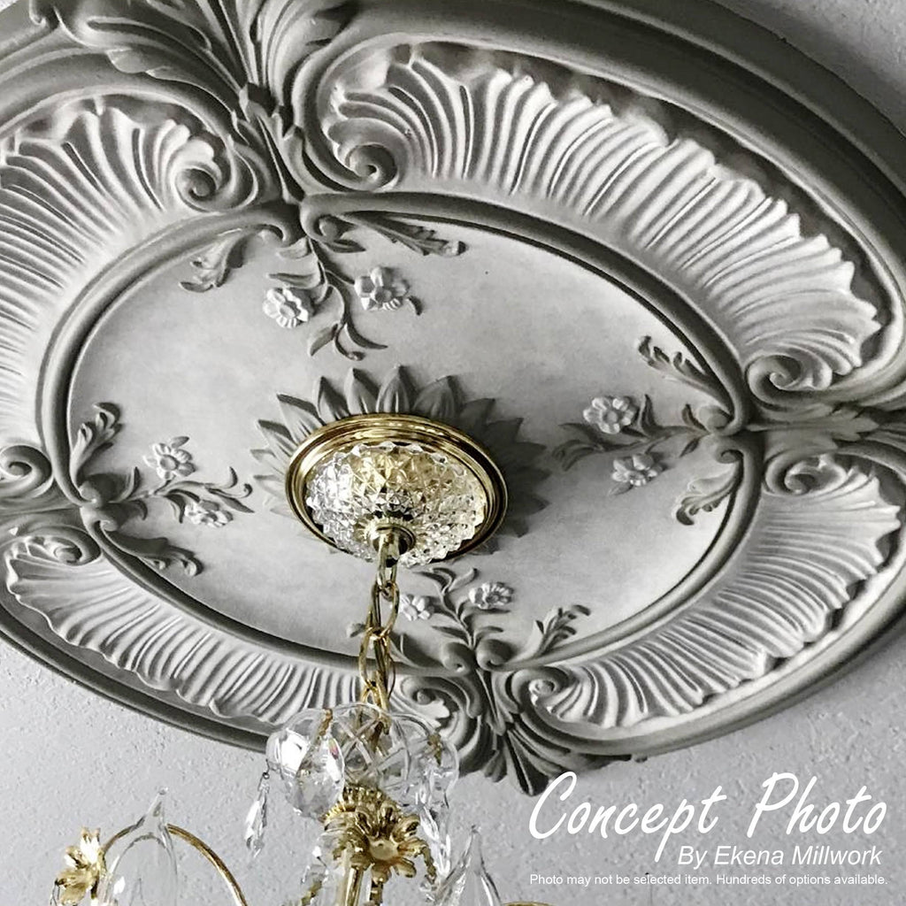 Maria Ceiling Medallion, Hand-Painted Flash Gold O907