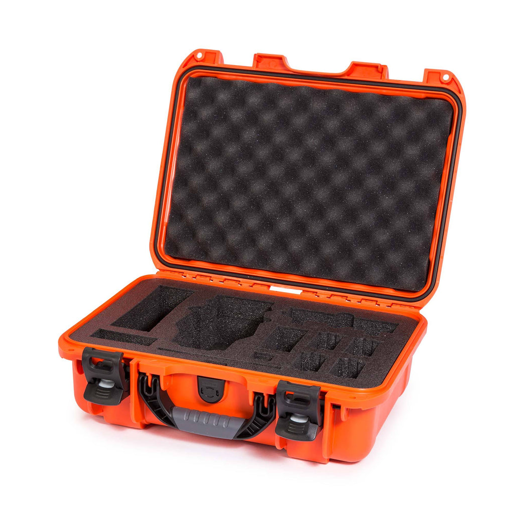 Orange Waterproof Hard Case with Custom Foam Insert W6586