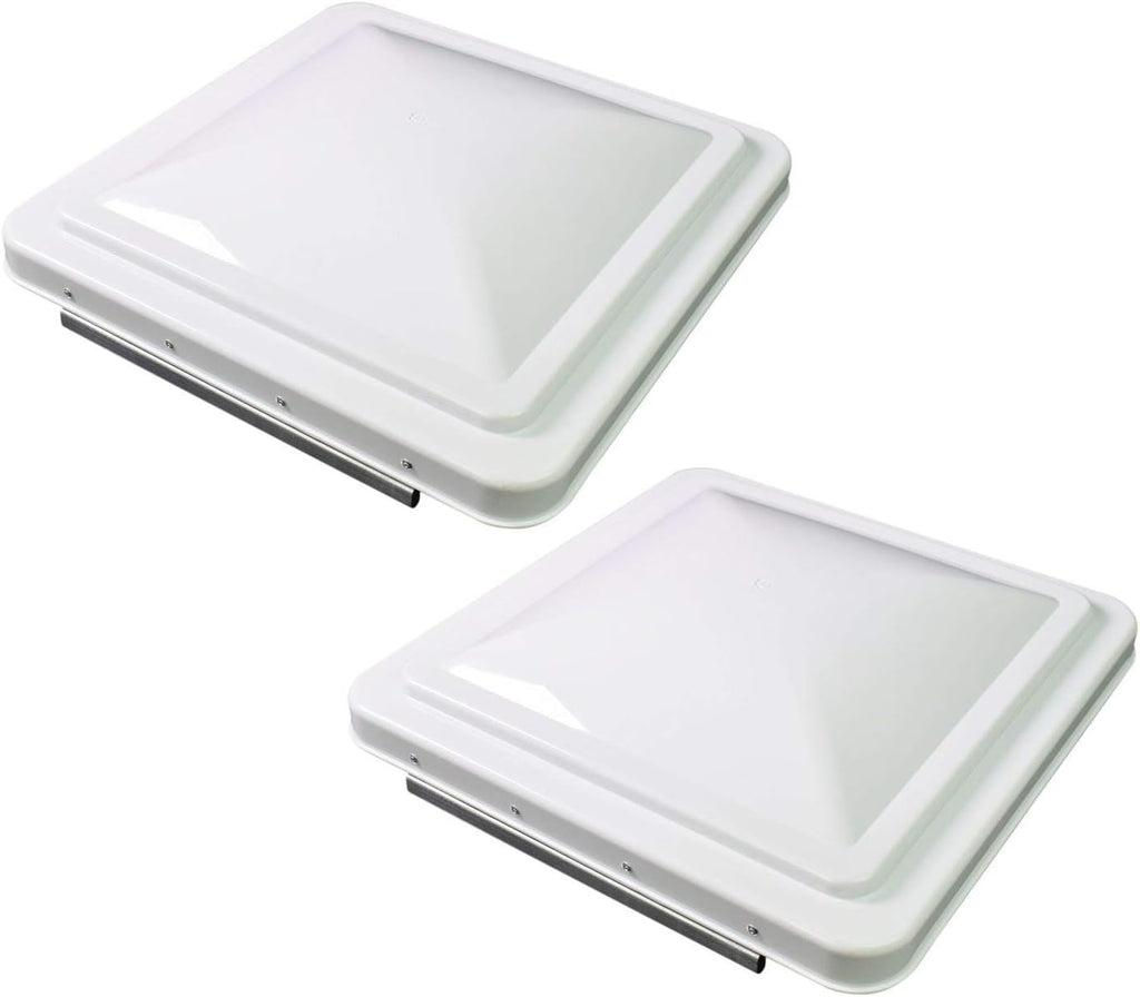 14 White RV Roof Vent Lid Cover 2 Pack B112