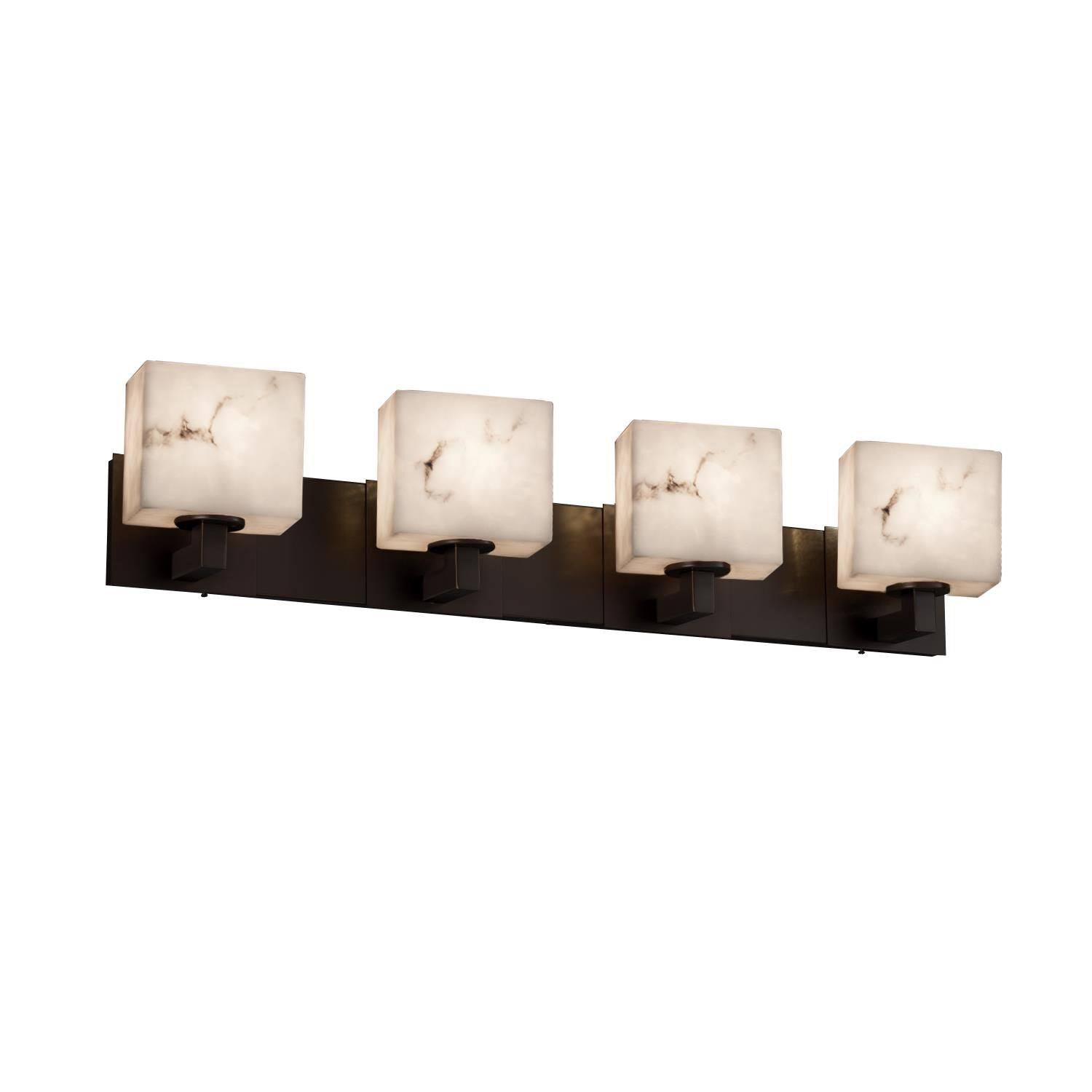 Modular 4-Light LED Bath Bar in Dark Bronze S742