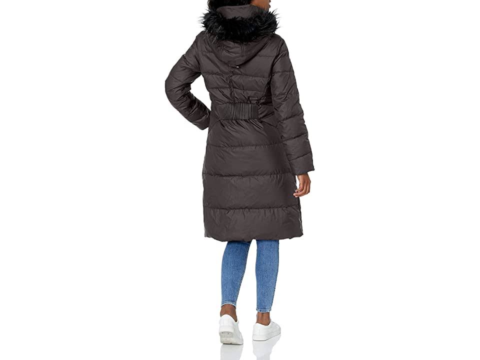 Faux Fur-Trim Puffer Coat Medium / Black G890474