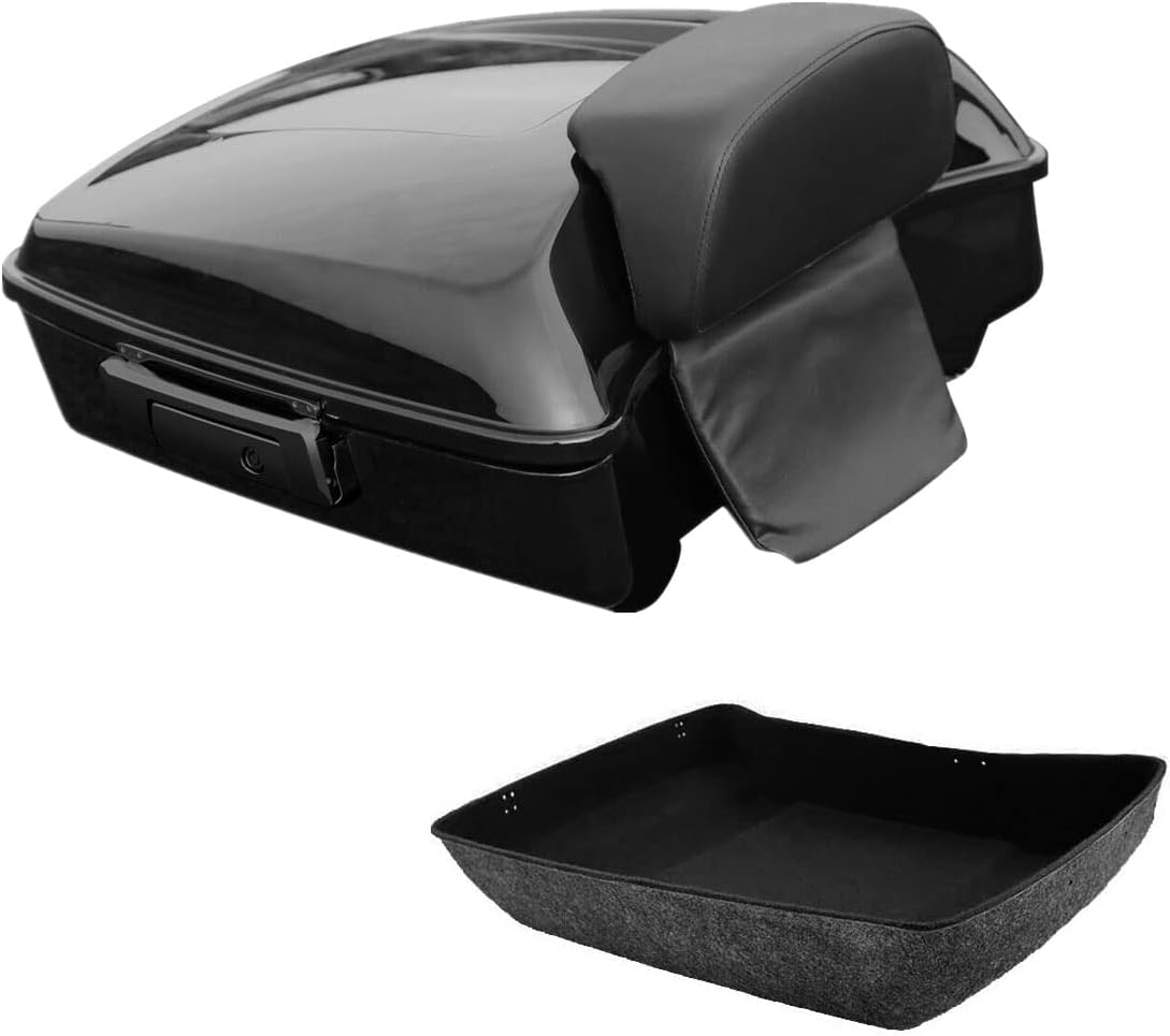10.7" Tour Pack Trunk with Backrest Pad Mounting Rack D648
