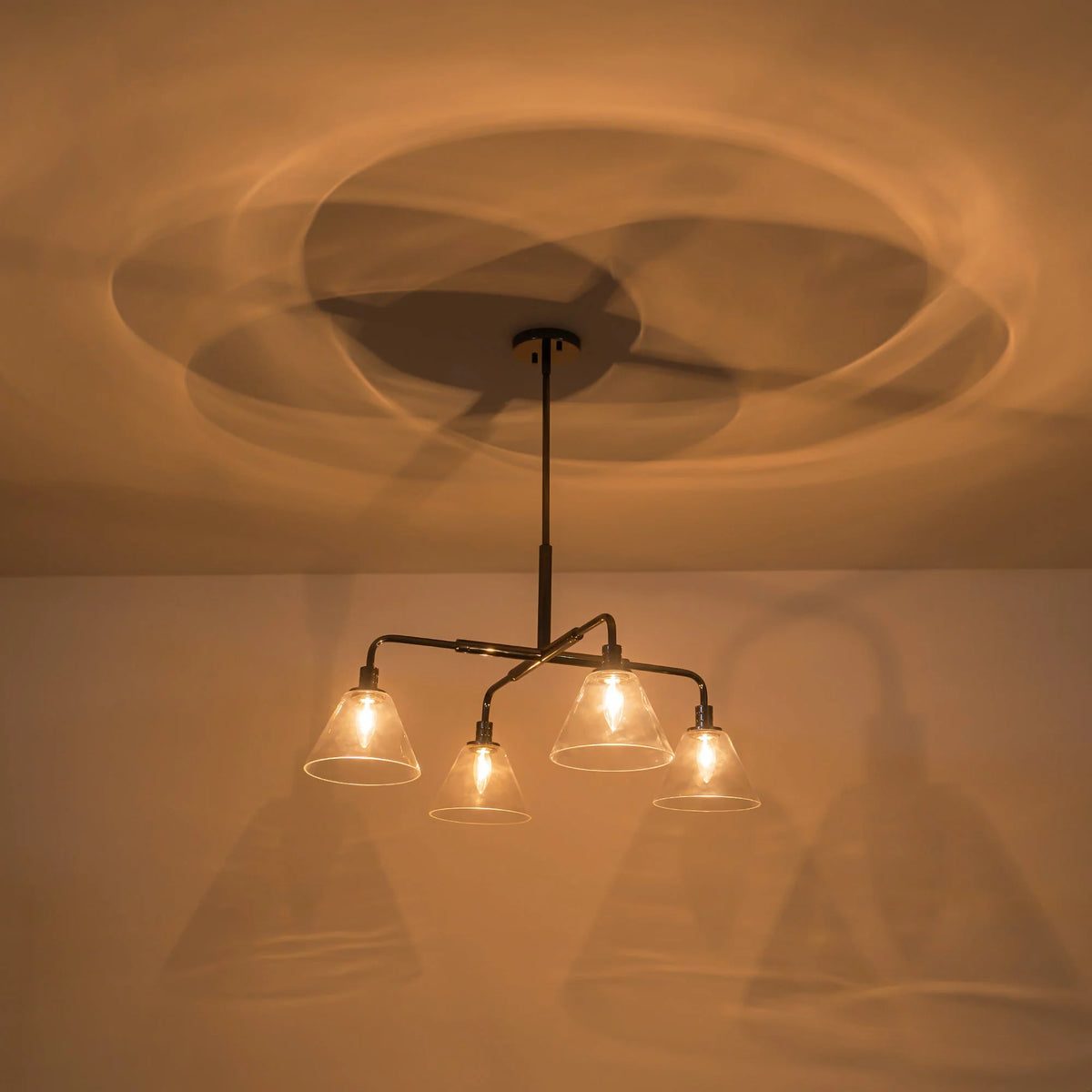 4-Light Dimmable Industrial Chandelier R326340