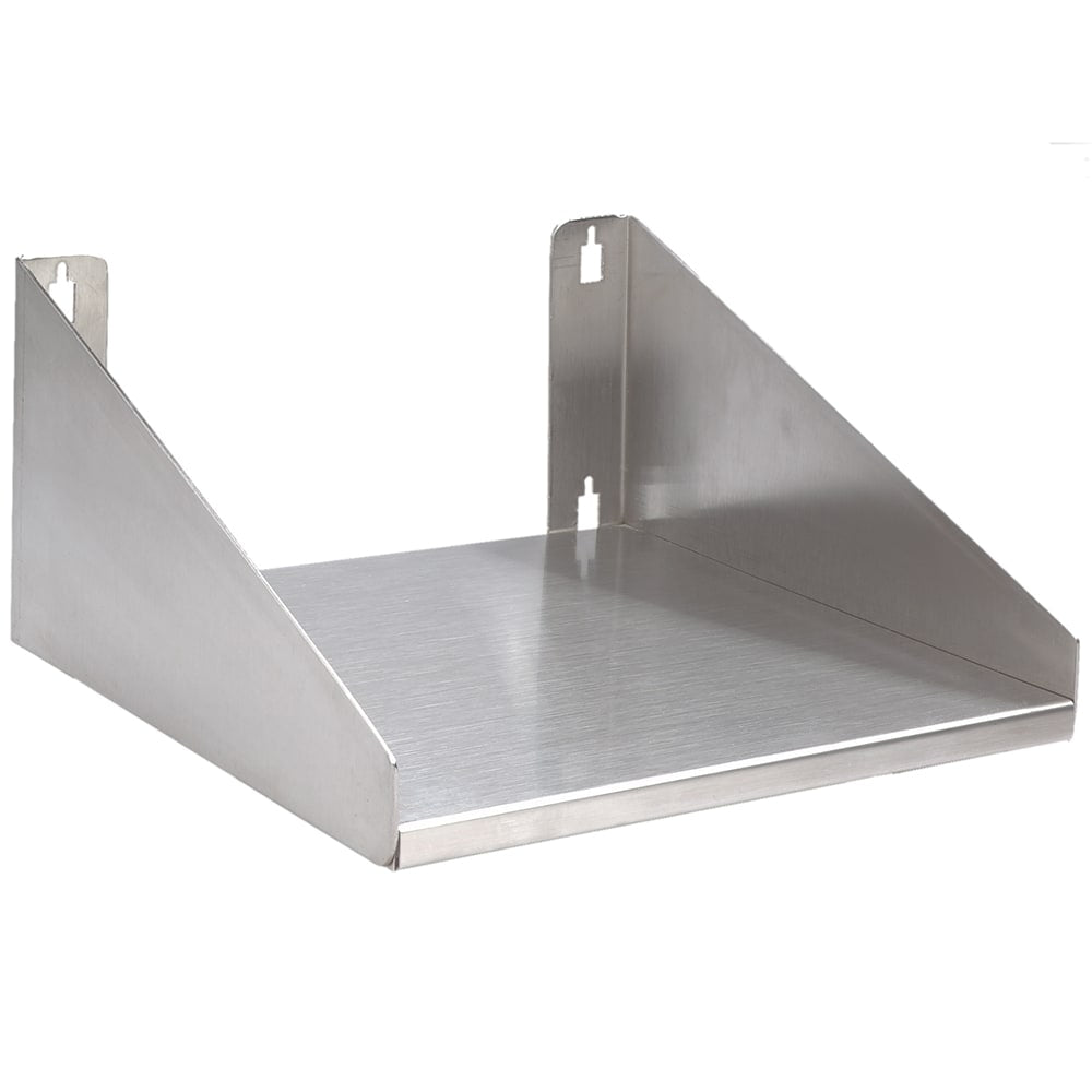 Solid Wall Mounted Blender Shelf, 8"W x 8"D, Stainless A629609