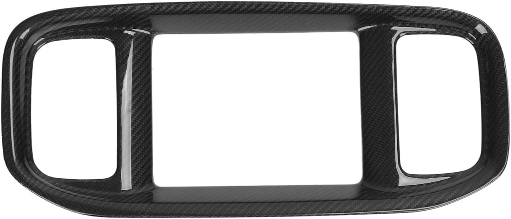 Gloss Black Carbon Fiber Car Stereo Radio Fascia Frame I802
