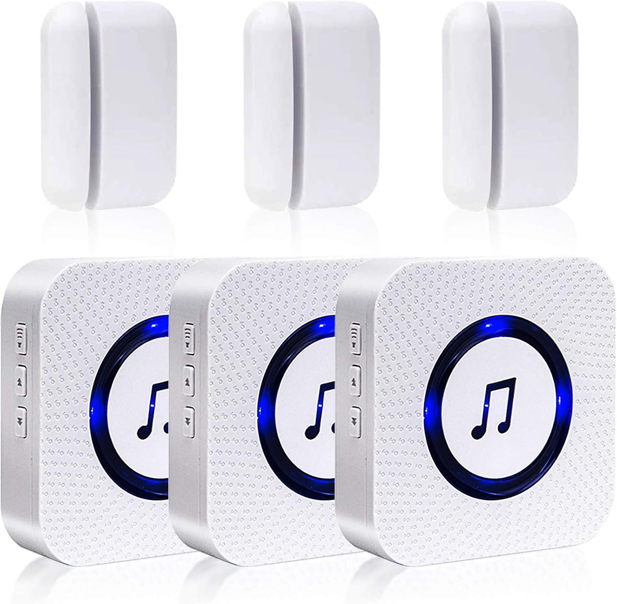 Wireless Door Open Chime with 3 Receiver 3 Magnetic Sensor R206276