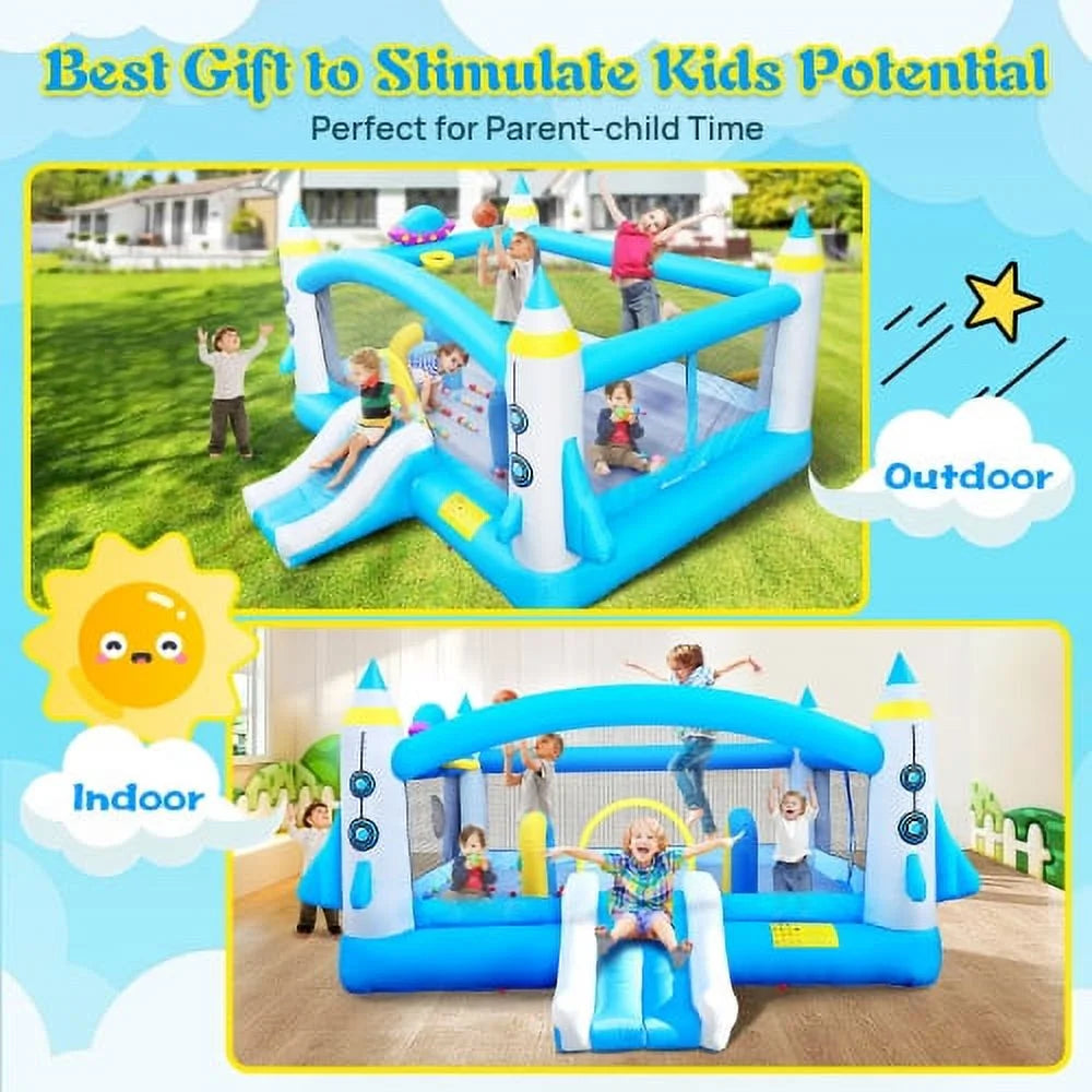 Inflatable Bouncer with Blower - 198" x 180" Play Area - 96" Tall N19330