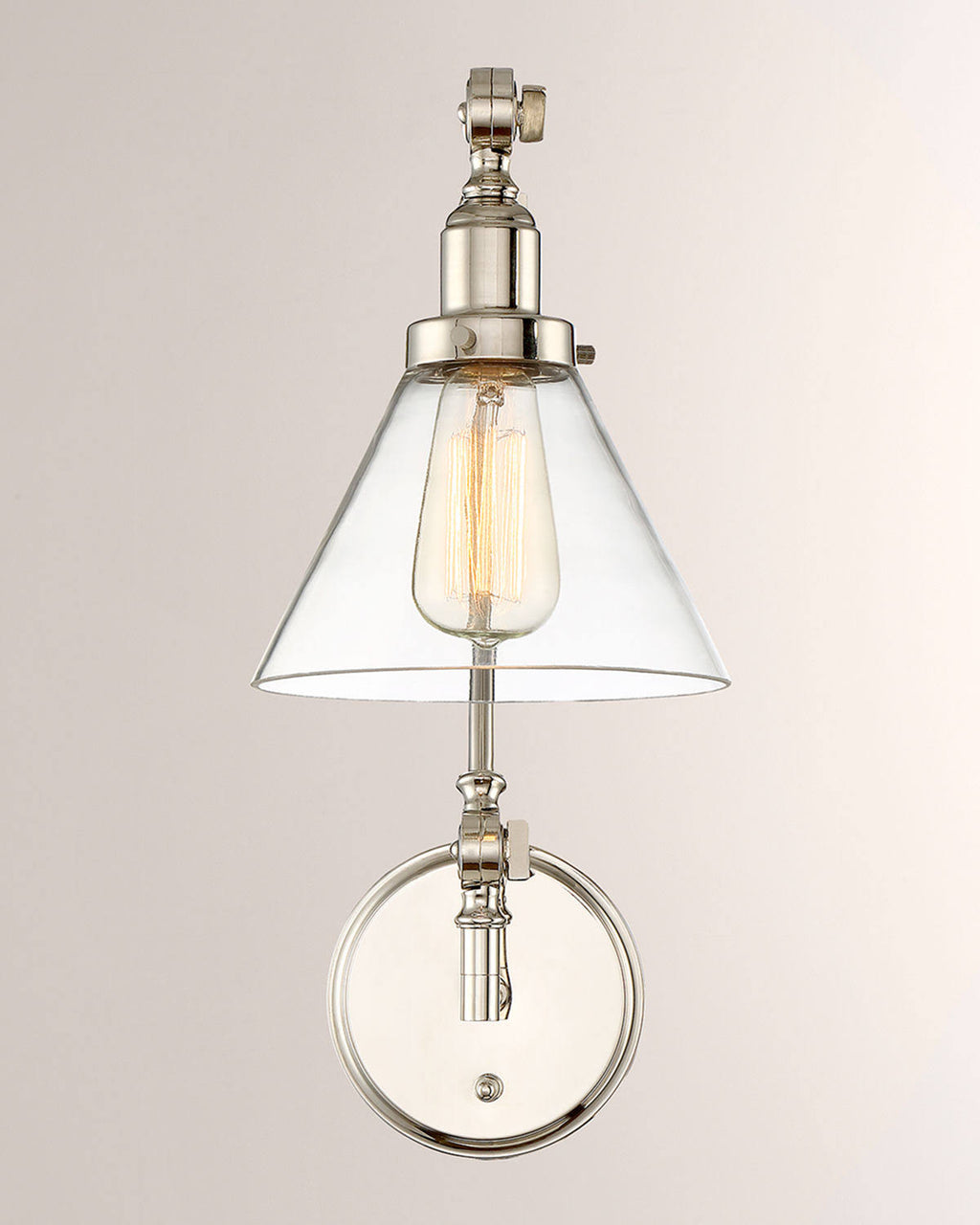 Polished Nickel Adjustable Sconce T740831