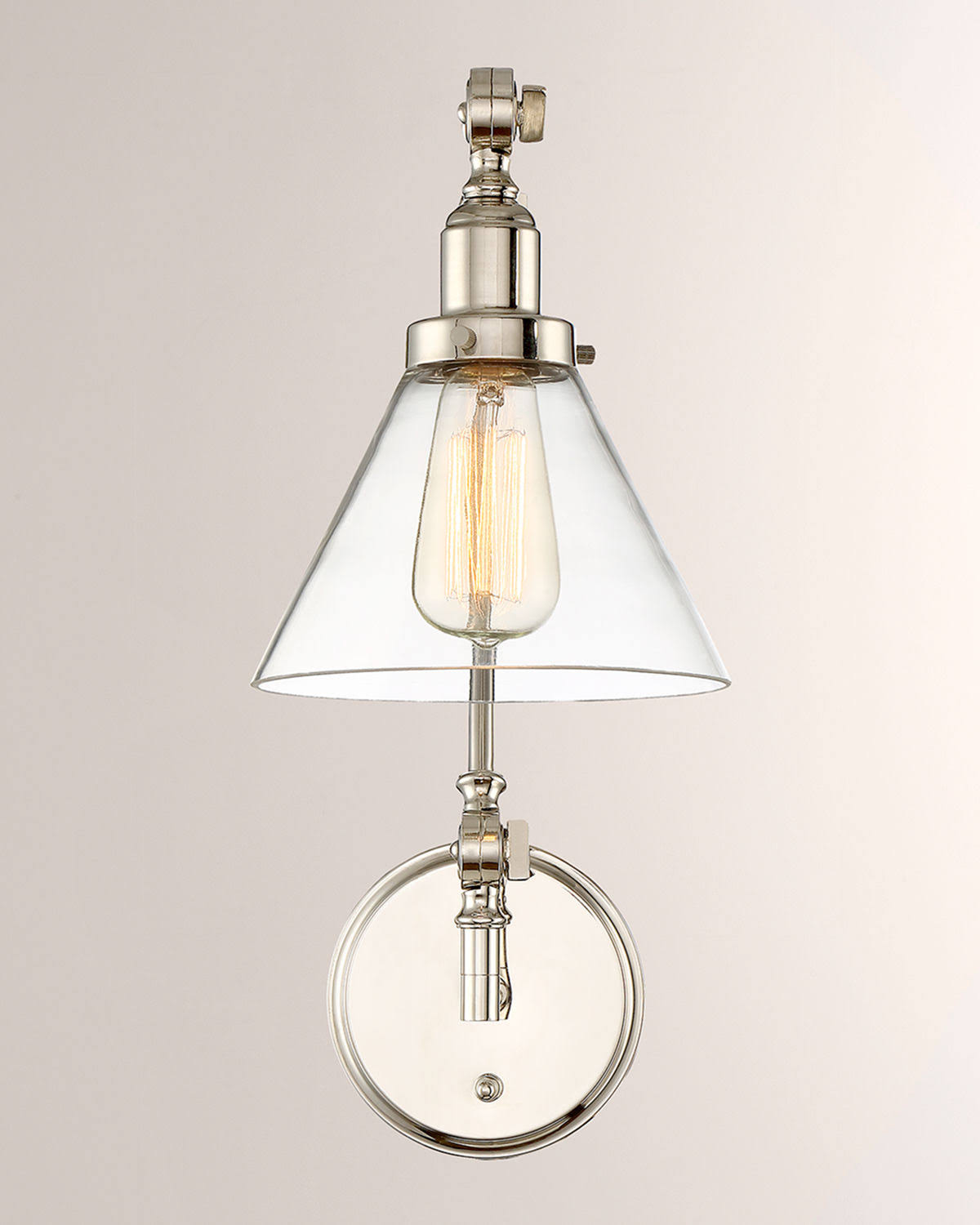Polished Nickel Adjustable Sconce T740831