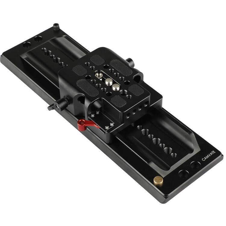Standard ARRI 12x22 Sliding Dovetail Plate and Quick Release Baseplate with Double Rod Adapter for 15mm Rod System Z8628