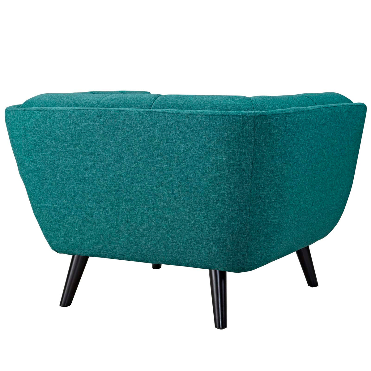 Teal 3 Piece Upholstered Fabric Sofa and Armchair Set Y61820