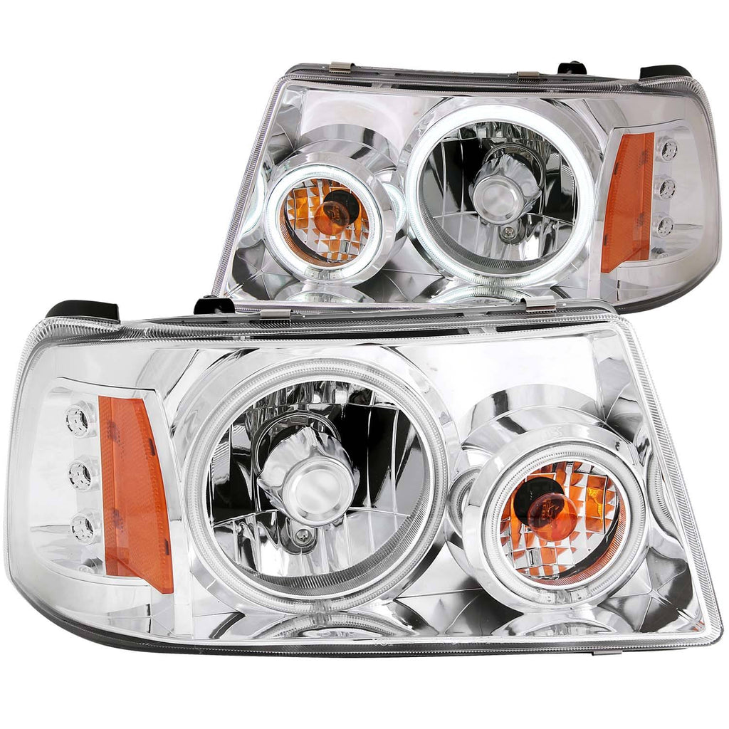 Crystal Headlight Chrome Amber Y23200