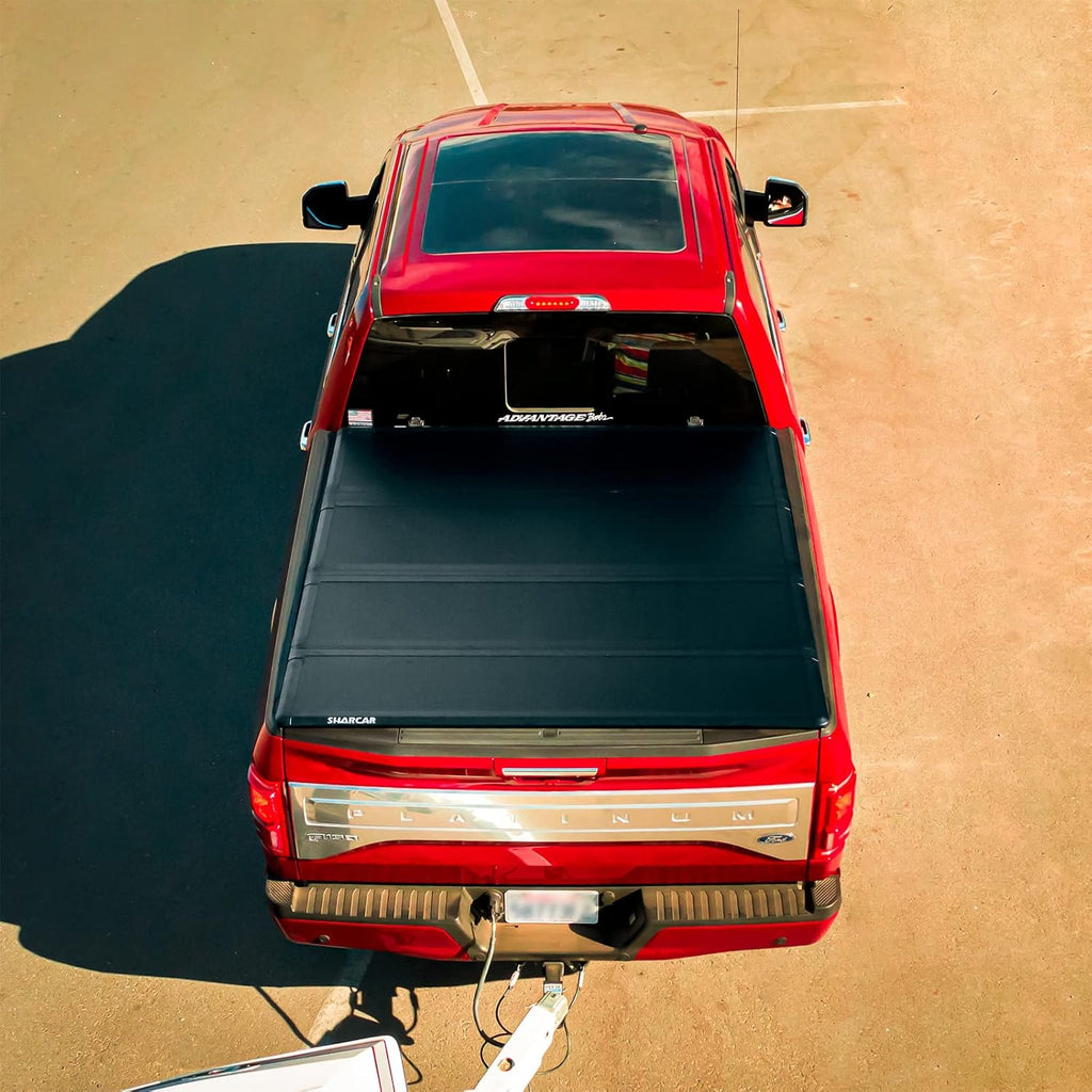 Black Hard Tri-Fold Truck Bed Tonneau Cover for Ford Ranger 5' Bed Z6650