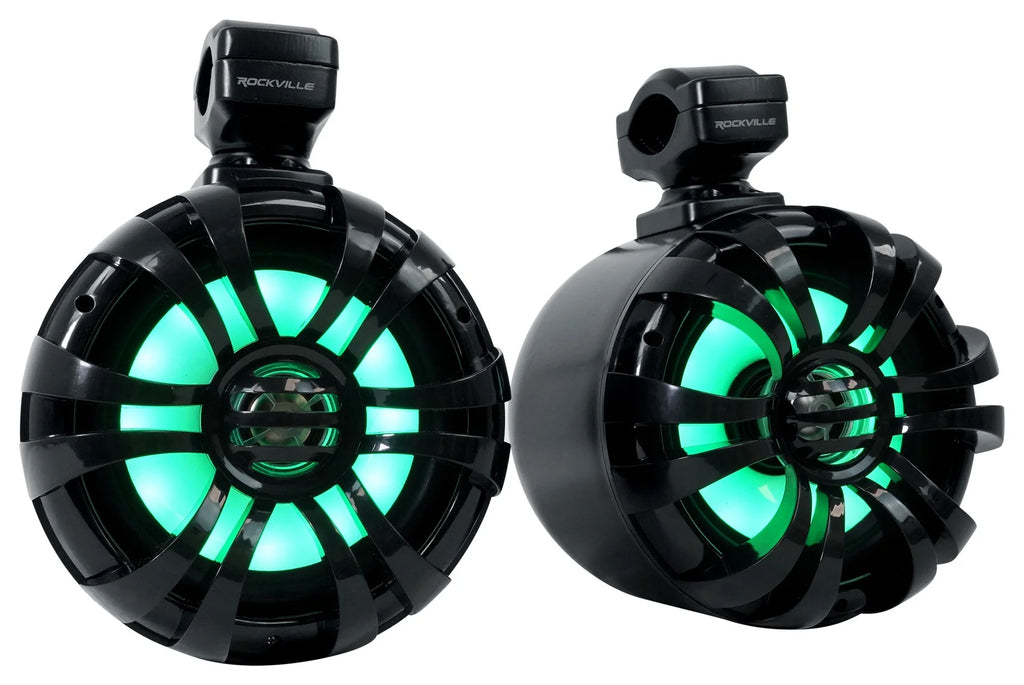 6.5" 300w Metal Marine Wakeboard LED Tower Speakers B2034