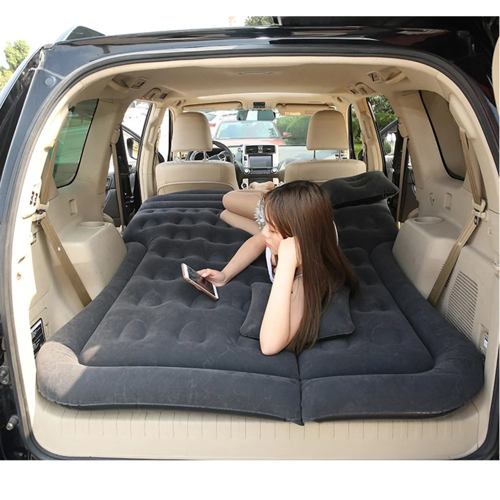 Blue Car Inflatable Bed Air Mattress Camping Mat Y511