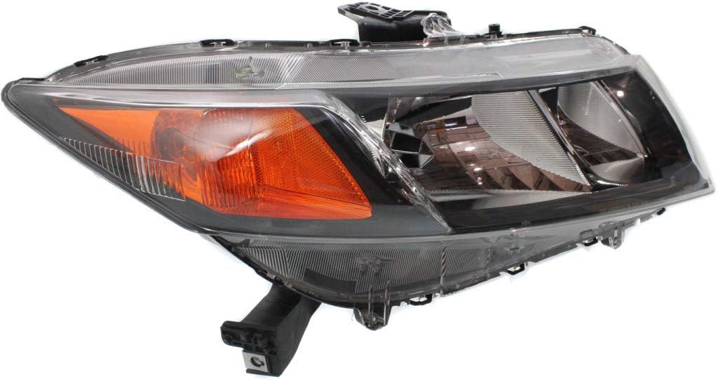 Passenger Side Headlight for Honda Civic Coupe 2012 Non Hybrid C709