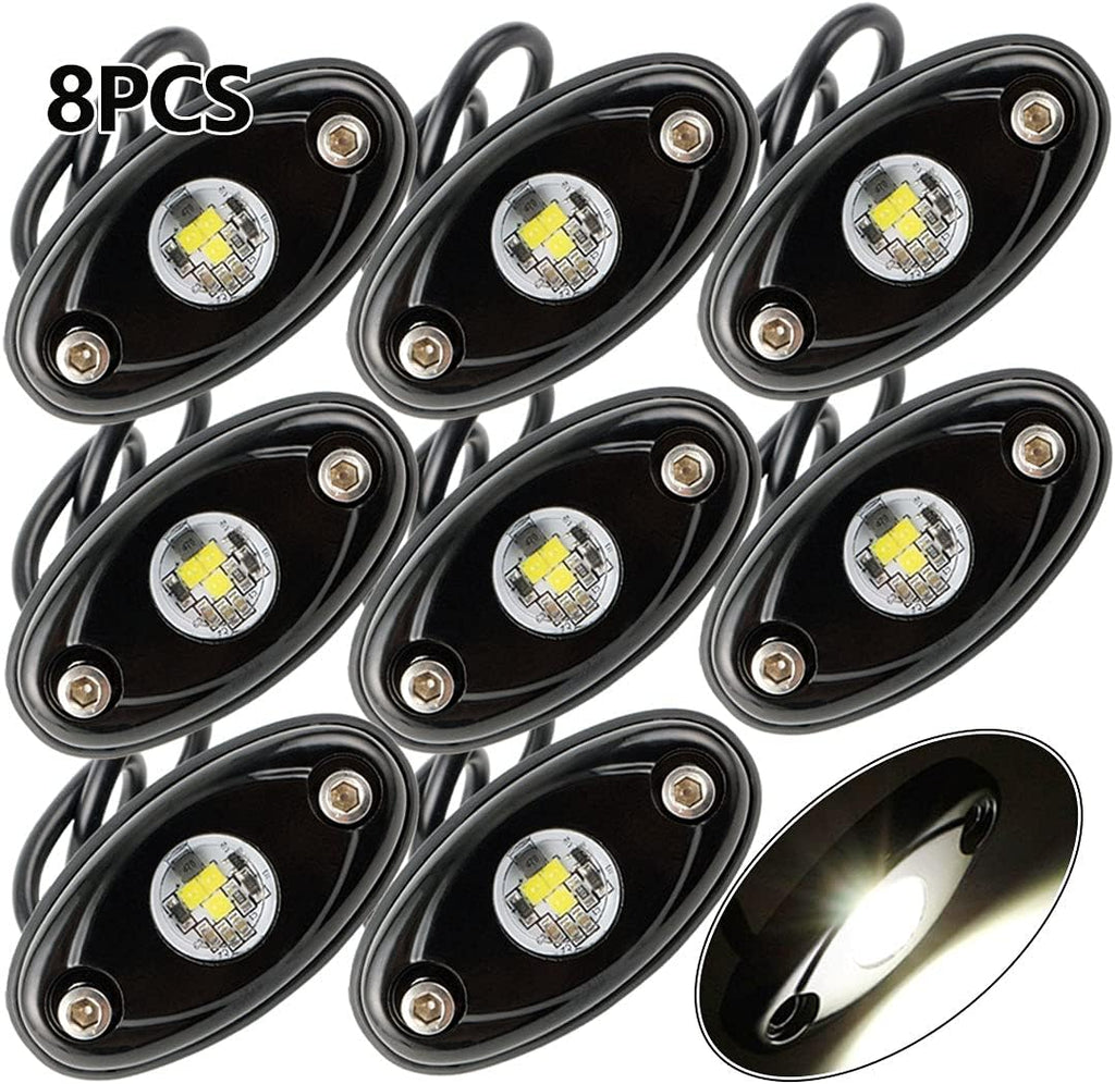 White 30PCS LED Rock Lights for Trucks Boat Car ATV UTV SUV R23998