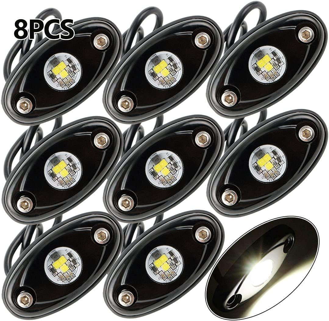 White 30PCS LED Rock Lights for Trucks Boat Car ATV UTV SUV R23998