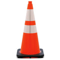 28 in. Wide Body Traffic Safety Cone with Reflective Collar - Pack of 6 L54009