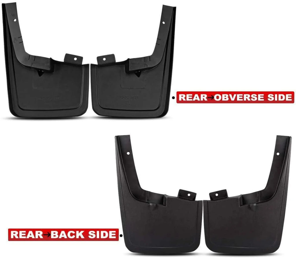 Splash Guards Mud Flaps Molded Replacement for Ford F-150 2015-2018 Front and Rear 4-PC Set H6035