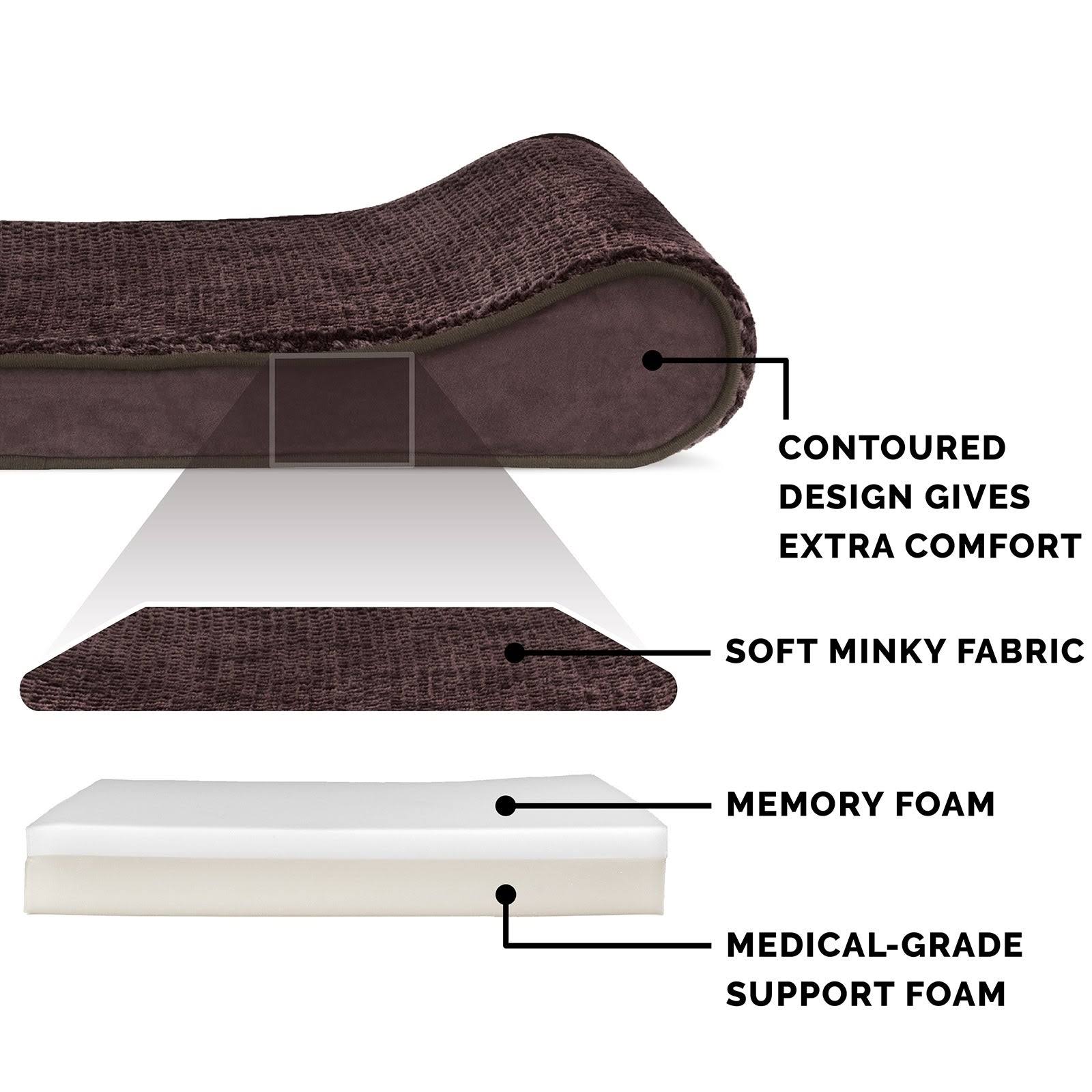 Jumbo Plus Memory Foam Velvet Dog Bed D987239