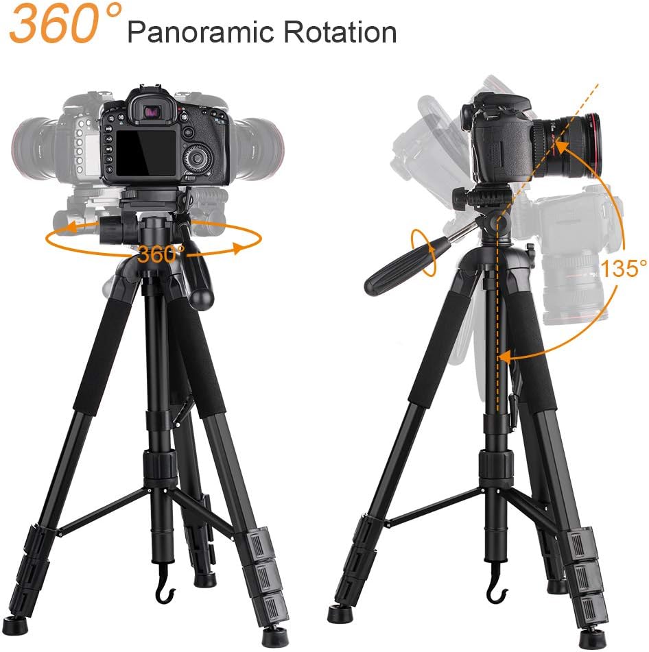 70cm Portable Aluminum Tripod with 3-Way Pan Tilt Head G99993