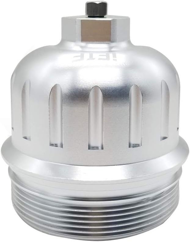 Fuel Filter Housing Cap with Drain Plug Silver Pack of 2 L226325