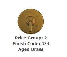 Aged Brass Lavatory Push Pop-Up Drain Assembly with Overflow K163247