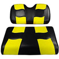 Black/Yellow Two-Seat Cover V566