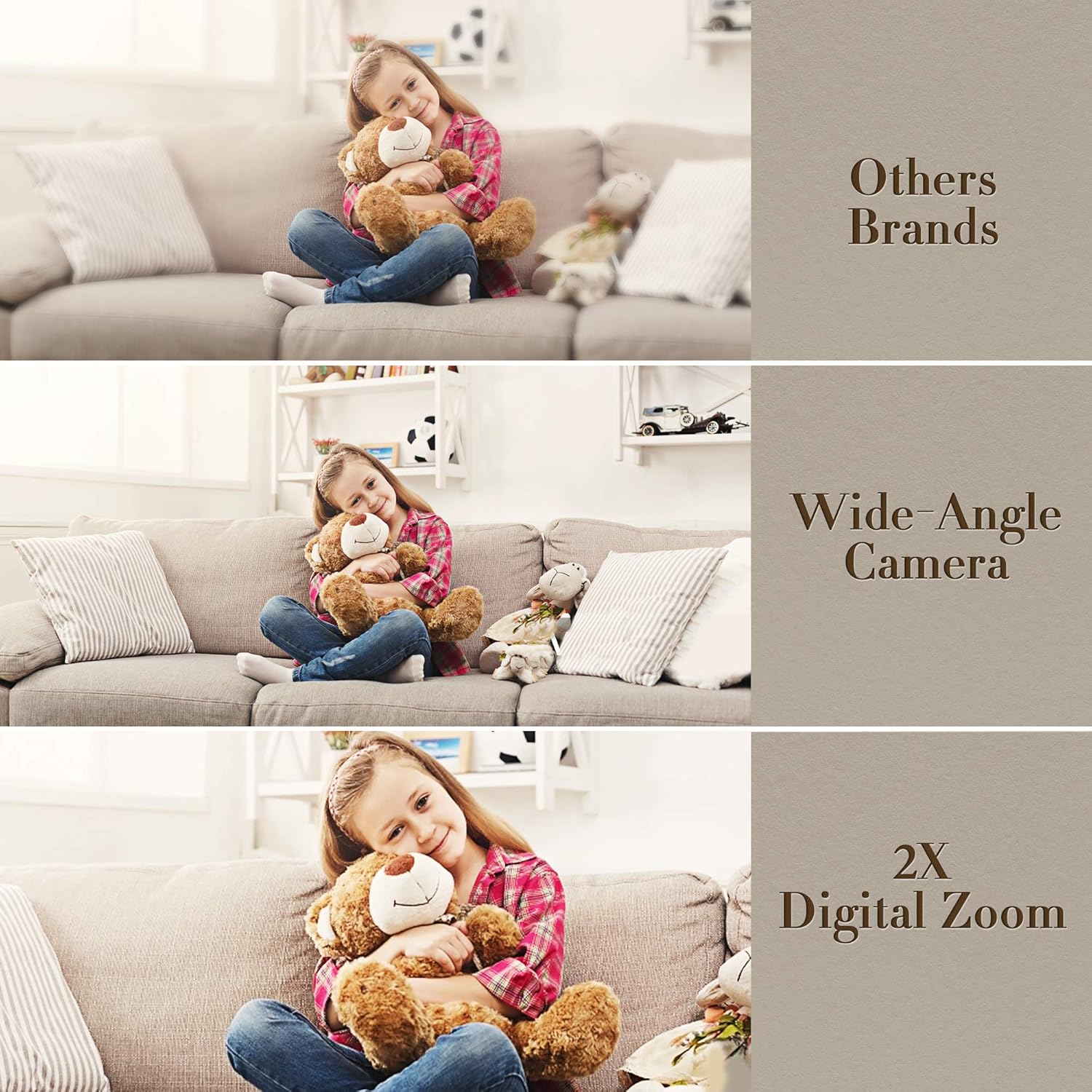 4.3 1080P HD Split-Screen Video Baby Monitor with 2 Cameras M600162