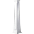 12 inchw x 72 inchh Square Tapered Raised Panel Column with Crown Capital & Crown Base W4804