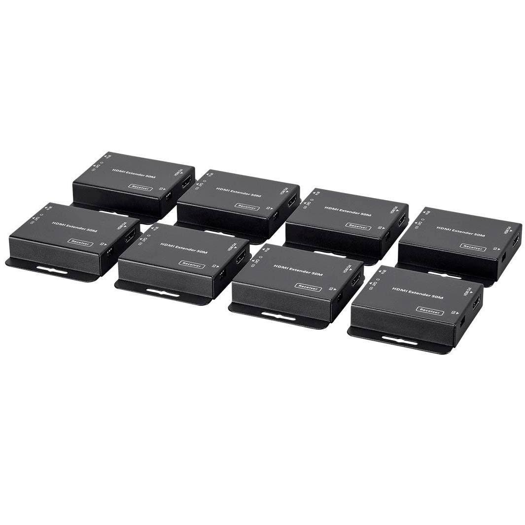 4K HDMI Splitter Extender with 8 Receivers H6857