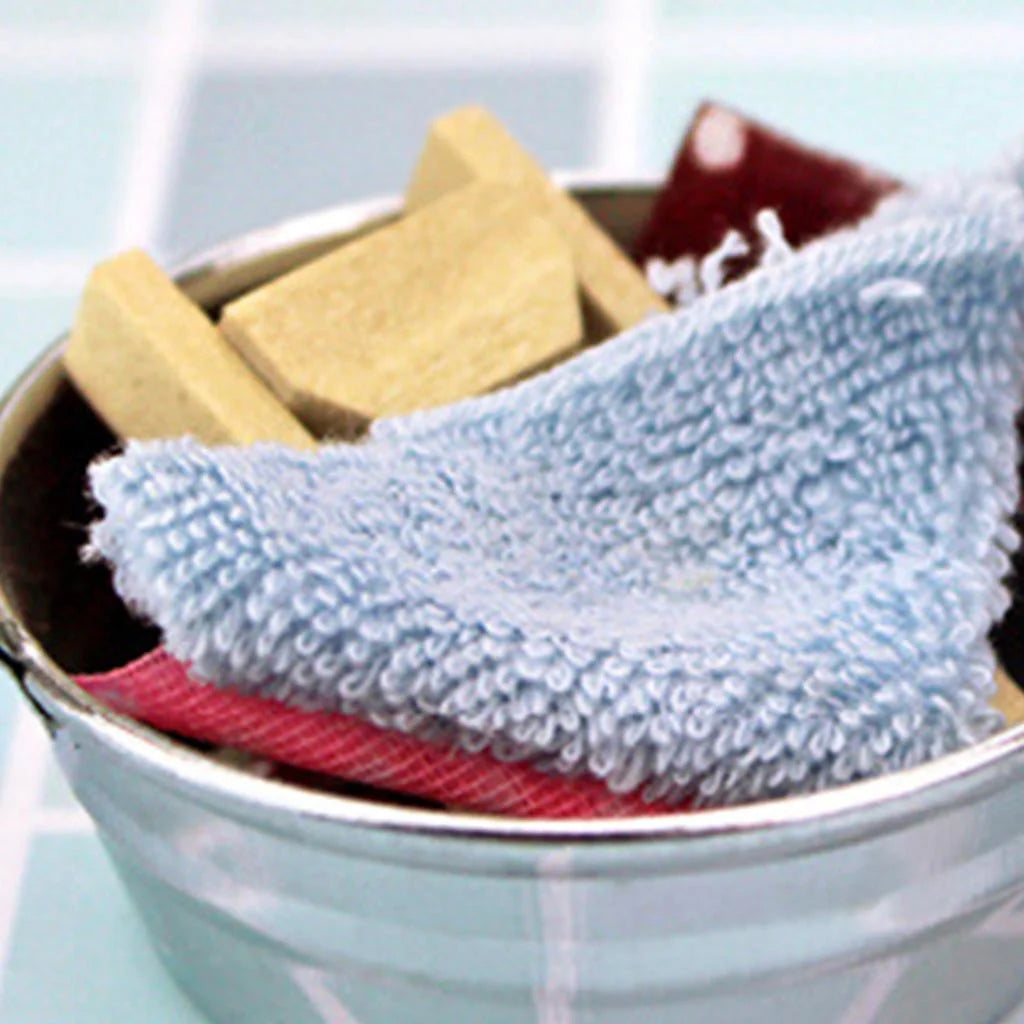 1:6 Dollhouse Tin Wash Tub with Handles H20908