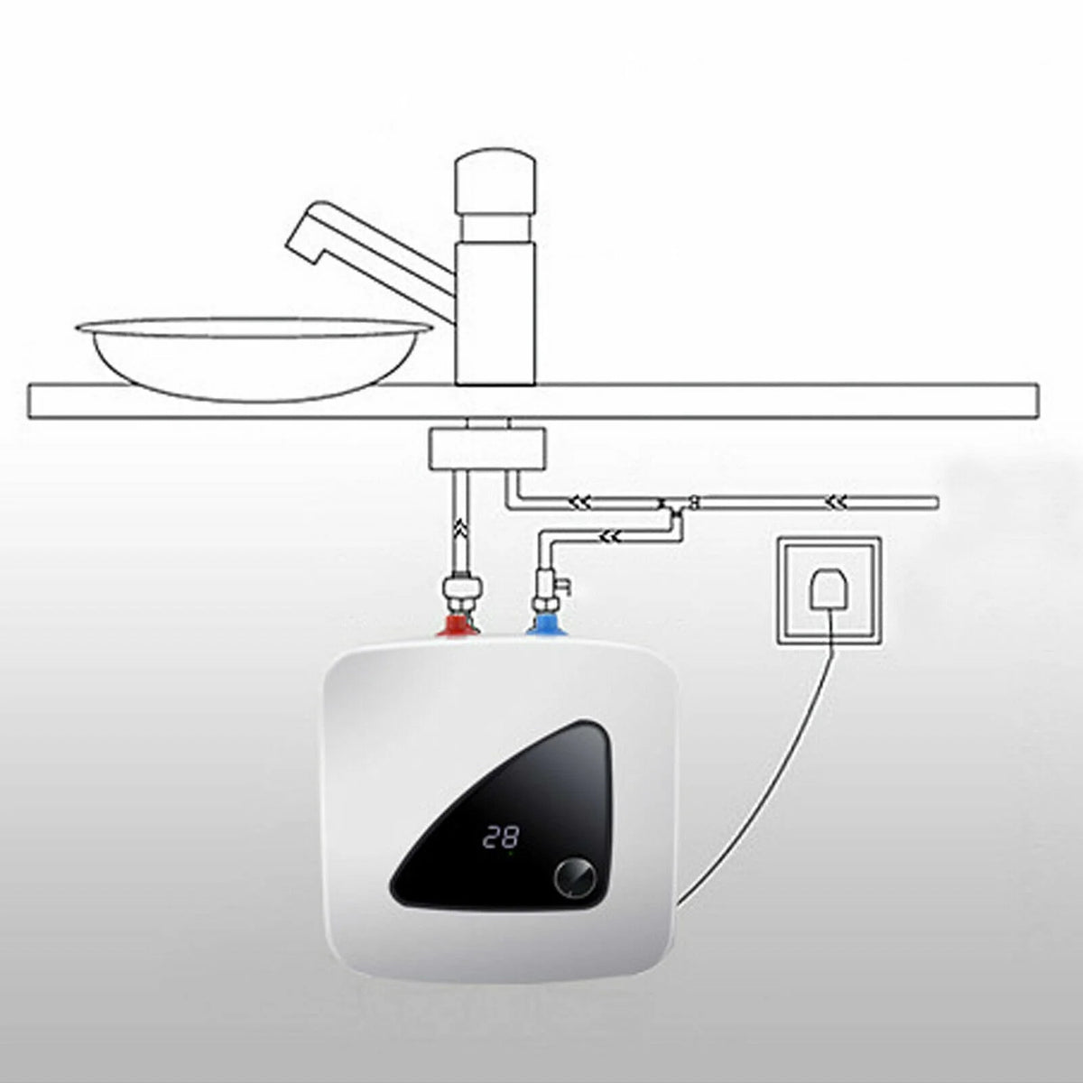 1500W 6L Compact Electric Water Heater K5441
