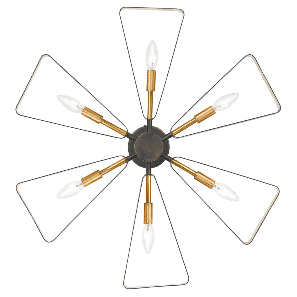 Bronze Gold 6-Light Sconce W37207