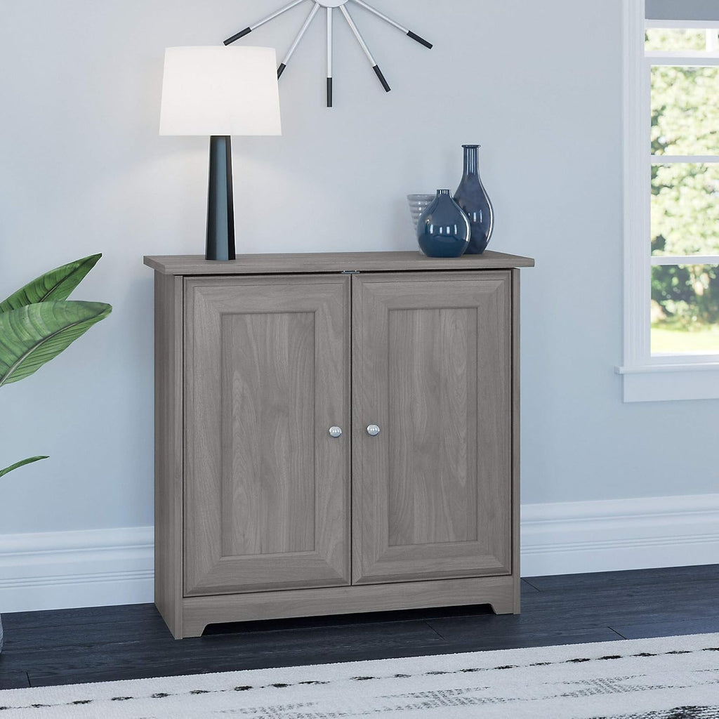 2 Door Low Storage Cabinet in Modern Gray I38553