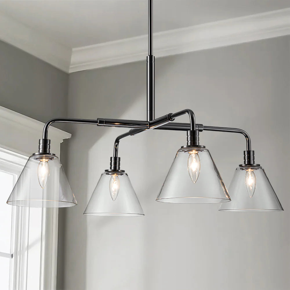 4-Light Dimmable Industrial Chandelier R326340