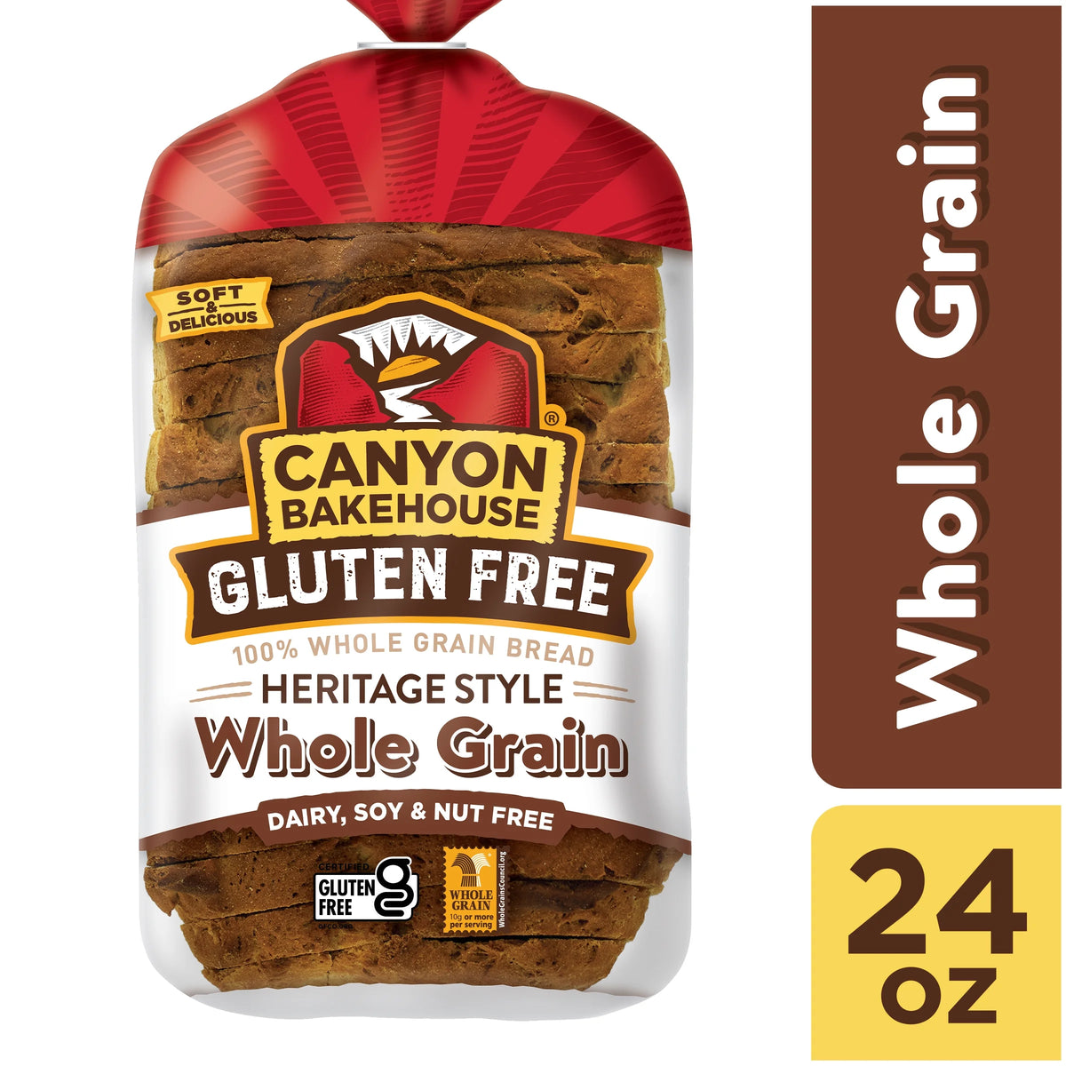 Gluten Free Whole Grain Bread, 24 oz Loaf I2698